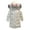 White, variant on Girl Metallic 𝖲hine Puffer Jacket Winter Warm Mid Long Hooded Down Coat Lightweight Thick Parka Padded Outwear Waterproo𝖿 Windproof Thermal Apparel