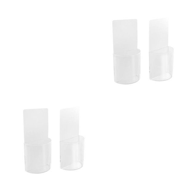 Naiovety 2 Pack Storage Case Wall-mounted Remote Media Multi-Purpose Organizer Control Holder for Pen Keys Mobiles Phones Eyeglasses Comb Como se muestra en la imagen 2piezas Naiovety CBP476296