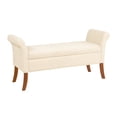 thumbnail image 3 of Convenience Concepts Designs4Comfort Garbo Sherpa Storage Bench Ottoman, Sherpa Crème, 3 of 3