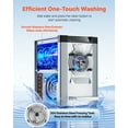 thumbnail image 6 of VEVOR Commercial Hard Ice Cream Machine, 2000W 3.17-5.28 Gal/Hour, Countertop Gelato Hard Serve Ice Cream Maker with 6L 304 Stainless Steel Cylinder, Auto Clean LED Panel for Snack Bar Restaurants, 6 of 9