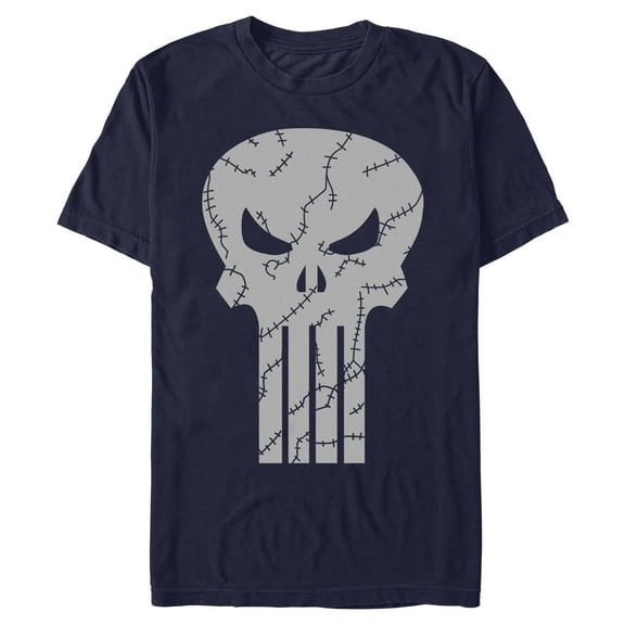 Mens Marvel: The Punisher Stitched Skull Logo T Shirt