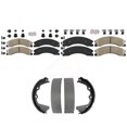 thumbnail image 1 of Transit Auto Front Rear Ceramic Disc Brake Pads and Parking Shoes Kit for Car GMC Chevrolet Sierra 2500 HD Silverado 3500 Suburban with Pin Clip Type KNN-101470, 1 of 8