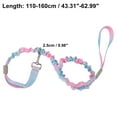 thumbnail image 5 of Unique Bargains Double Handle Nylon Dog Leash for Dogs Blue Pink Gradient Length 110-160cm Diameter 0.98 Inch, 5 of 5