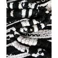 thumbnail image 4 of Unique Loom Braided Chindi Collection Area Rug - Oreo (3' 3" Round Black and White/Ivory), 4 of 6