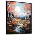 thumbnail image 2 of Designart "Spring Awakening Birch Woods I" Floral Floater Framed Wall Art Living Room, 2 of 7