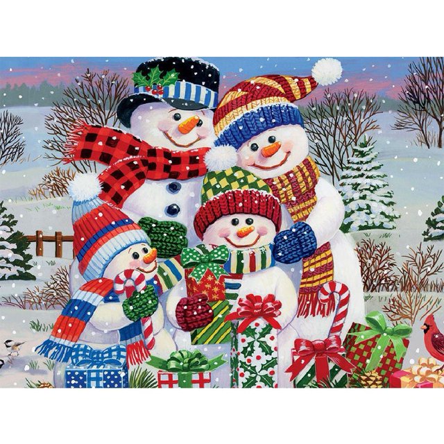 Pintura Diamante (DB0465) Cuadrado Invierno Paisaje Rhinestone Imagen 20X30cm 2PCS Hugtrwg Para estrenar