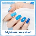 thumbnail image 3 of Set de esmaltes en gel Beetles Blue, 6 colores, claro, bebé, azul marino oscuro, 3 of 8