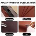thumbnail image 4 of Self Adhesive Leather Repair Patch Tape 4×63 inch, Vinyl and Leather Repair Kit for Couches, Furniture, Car Seat, Boat Seat, Sofa, Vinyl Upholstery, Chair, Interior, Dark Brown, 4 of 7