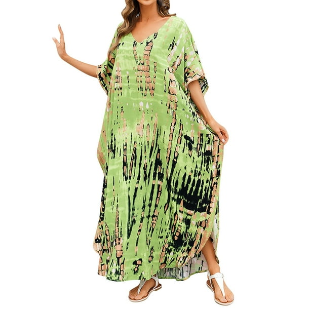 Swimsuit Coverup For Women Plus Size Beach Blouse Quick Drying Dyeing