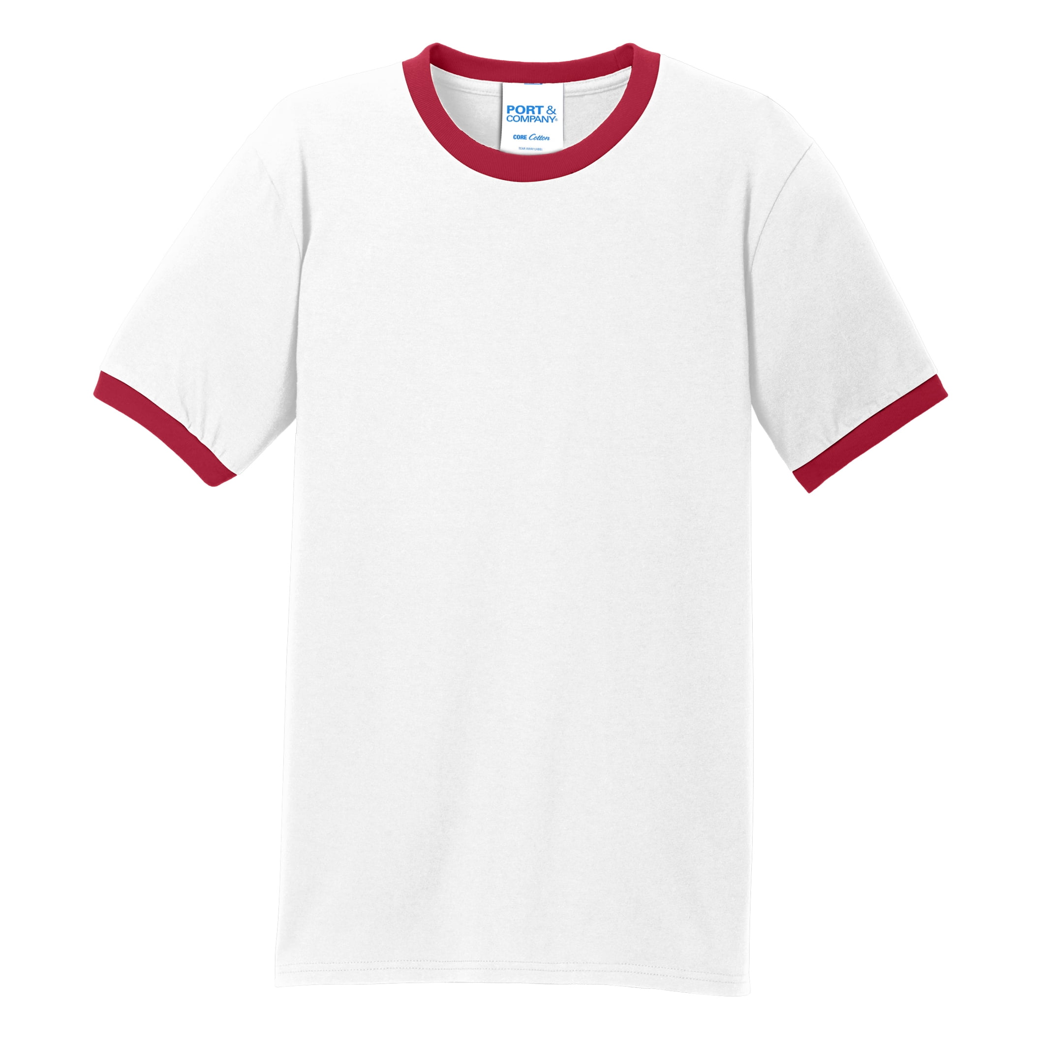white red tee