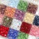 thumbnail image 2 of Cuentas espaciadoras sueltas de vidrio checo para fabricación de joyas, accesorios de bricolaje hechos a mano, horquilla, estrella de cinco puntas, Color AB, 30 piezas, 8mm, 2 of 4