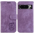 thumbnail image 2 of Compatible avec Google Pixel 8 Pro Étui Portefeuille Mignon en Relief pour Tiger avec Porte-Cartes, 2 of 5