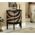 thumbnail image 2 of One Door Demilune Cabinet H35.50", Mahli Dark Brown and Beige, 2 of 4