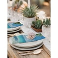 thumbnail image 5 of Palm Trees Cloth Napkins Set of 6 Reusable Dinner Napkins, Summer Beach Coastal Nautical Sea Ocean Cocktail Napkin Washable Table Napkins for Wedding/Holiday Party/Baby Shower 20"x20", 5 of 7