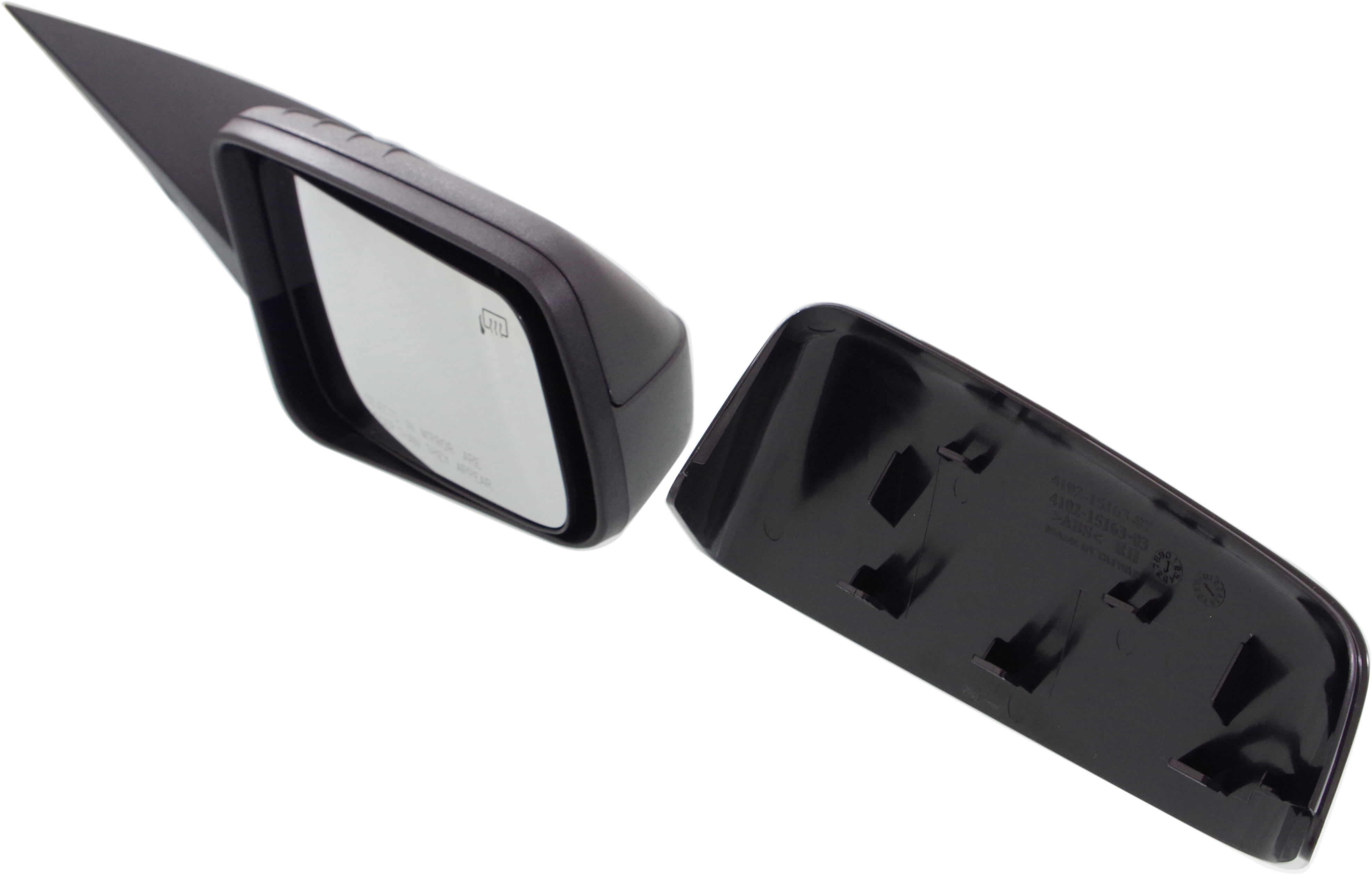 Mirror Compatible With 2008-2011 Ford Focus Right Passenger Side Heated 1 Paintable and Textured Black Cap Kool-Vue