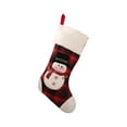 thumbnail image 4 of 4 Pairs Christmas Stockings 18" Christmas Stocking Classic Large Stockings Santa, Snowman, Reindeer Xmas Character for Family Holiday Christmas Party Decorations Style, 4 of 7
