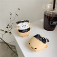 thumbnail image 4 of Funda de silicona para AirPods, compatible con AirPods 1 y 2, funda con diseño de dibujos animados en 3D, linda y divertida [Serie Mascotas] (Perro Pug), 4 of 5