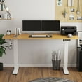 thumbnail image 6 of Furmax 63" x 24" Home Office Electric Height Adjustable Standing Desk,Wood/ White, 6 of 7