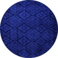 thumbnail image 1 of Ahgly Company Machine Washable Indoor Round Persian Blue Bohemian Area Rugs, 5' Round, 1 of 4