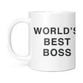 thumbnail image 2 of Taza de café divertida con el mejor jefe del mundo, taza de cerámica para té/leche/cacao, regalo único de oficina, 1 ud., 2 of 4