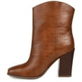 thumbnail image 2 of Journee Womens Brekinn Pull On Stacked Heel Booties, 2 of 9
