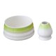 thumbnail image 3 of 2 Pieces Ceramic Matcha Bowl and Chasen Rest for Japanese Matcha Preparation Light Green Macarena batidor de matcha, 3 of 8