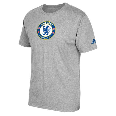 Chelsea Football Club Gray Team Crest T-Shirt (Best Club Soccer Teams)