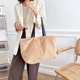 thumbnail image 5 of Bolsa Bolso de hombro con asa superior de color de moda para mujer Totes de gran capacidad (caqui) JShteea Para Estrenar, 5 of 9