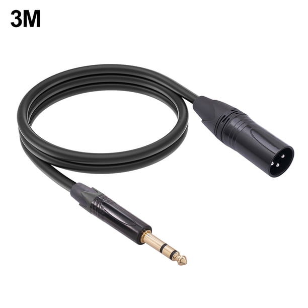 Cable de audio TRS a XLR de 6,35 mm, Cable TRS de un cuarto de pulgada a XLR para micrófono