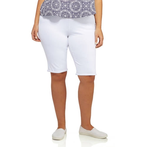 plus size jegging bermuda shorts