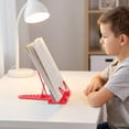 thumbnail image 6 of Adjustable Book Stand, Foldable Reading Holder With Multi Angle Viewing And Stable Page Clips, For Cookbooks Tablets Textbooks Office Desk Study And Kitchen Counter Use, 6 of 6