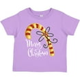 thumbnail image 3 of Inktastic Merry Christmas Red and Gold Candy Cane Boys or Girls Toddler T-Shirt, 3 of 5