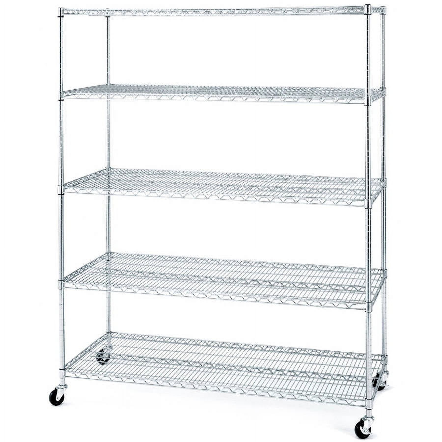 Seville Classics SHE24003 Steel Wire Shelving System Casters, 4" Diameter, Set of 4