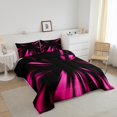 thumbnail image 3 of Erosebridal Gradient Geometric Bedding Toddler Comforter Set, Abstract Striped Down Comforter, Adult Teens, Reversible 2-Piece, 3 of 7