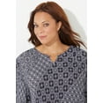 thumbnail image 4 of Catherines Women's Plus Size Affinity Chain Pleated Blouse, 4 of 6
