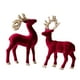 thumbnail image 3 of Colección de figuras de renos navideños Figuras de ciervos Decoración navideña Alce Un par rojo, 3 of 9
