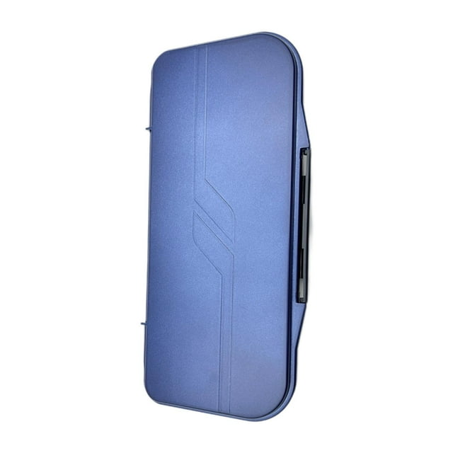 Transemion Leakproof Foldable Airtight Painting Palette With Lid 2 Mixing Areas Creative Expression Not Easy To Break And Damage Navy Blue 27x24cm