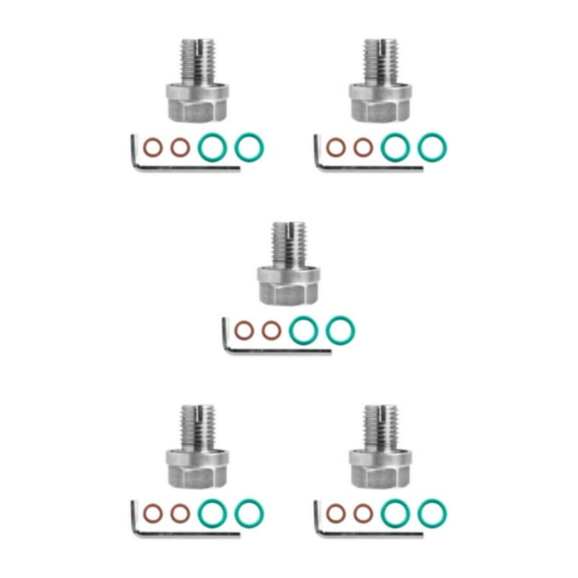 Thinsony 1/2/3/5 Thread Repair Kit - 304 Stainless Steel For Easy Installation Stainless Steel Self Tapping Oil Plug Easy To Repair M12.1X1.5 5PCS