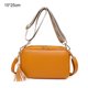 thumbnail image 2 of Bolso bandolera pequeño de PU de gran capacidad para niñas con un solo hombro. Amarillo terroso, 2 of 5
