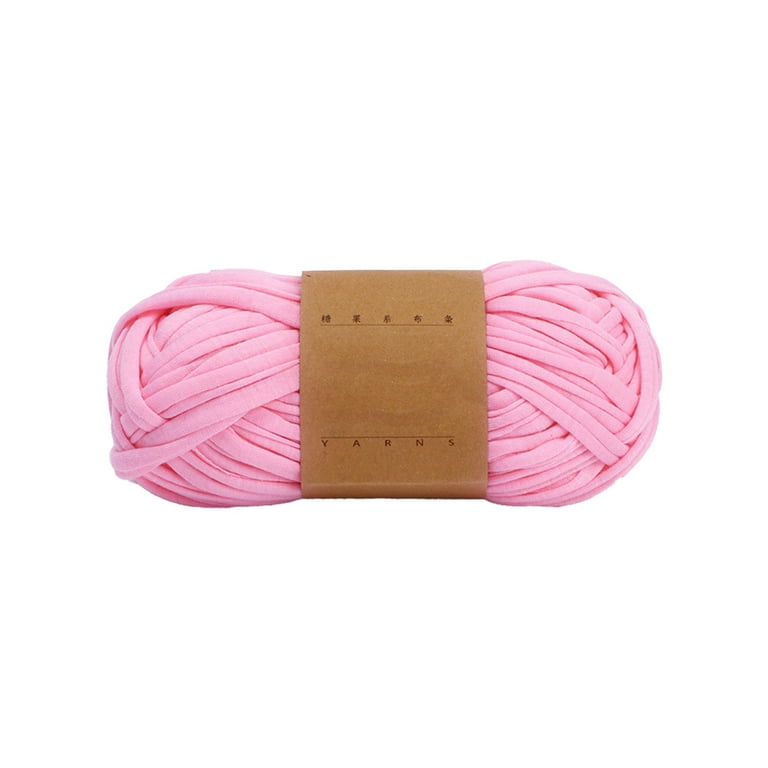  IMZAY Yarn for Crocheting, 50g/1.76 OZ Crochet Yarn, Crochet  Knitting Yarn with Easy-to-See Stitches, 4-87 Yards-Cotton-Nylon Blend Yarn  for Beginner-Pink (Pack of 1)
