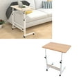 thumbnail image 3 of Mobile Laptop Computer Desk Cart, Space Saving Stable Sofa Bed Side Table  for Home Walnut Color, 3 of 7