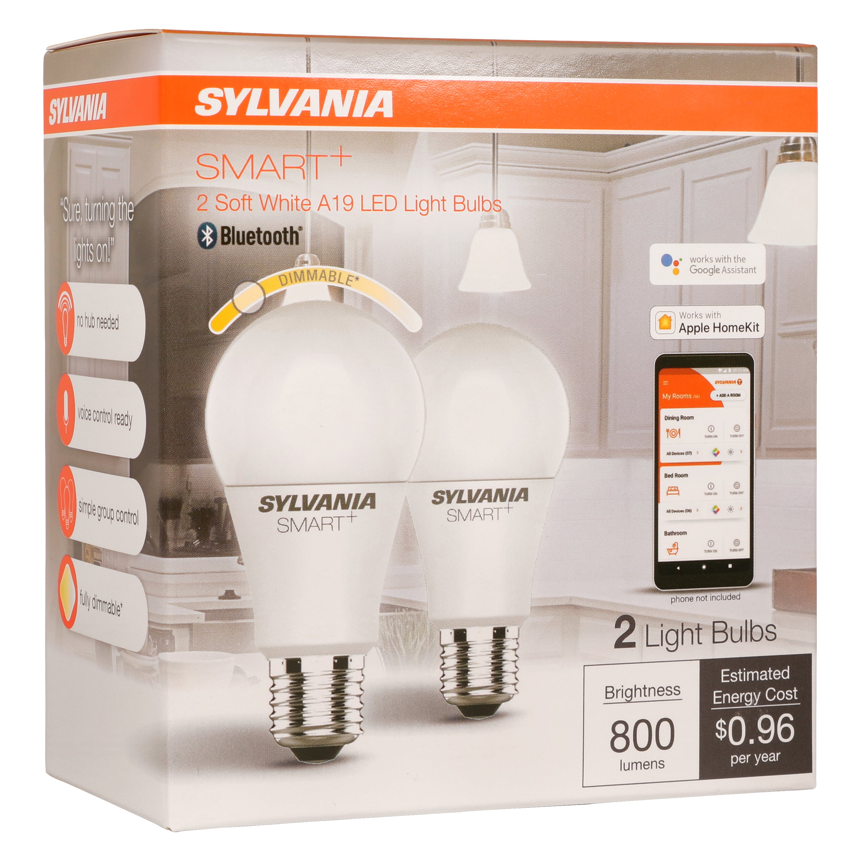 Sylvania Smart Bluetooth Led Light Bulb, Speaker Light Bulbs That Work With Alexa