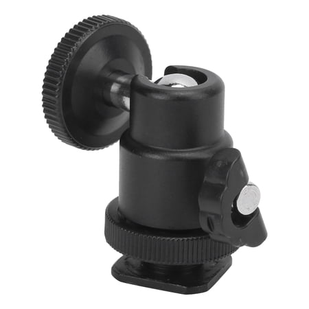 Xirurus Mini Ball Head With 1/4 Inch Screws 90° Vertical Shooting Portable Metal Camera Tripod Mount