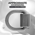 thumbnail image 2 of Goreks Weld on D Ring Mount 5/8 Inch Tie Down Anchor with Bracket, 18,000 Pounds Break Strength | for Trailers, Trucks, and Cargo Tie Downs (Pack of 10), 2 of 7