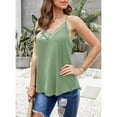thumbnail image 3 of Camisola con ribete de encaje, camisola con escote en V para mujer, camisola con ribete de encaje, camisola de encaje, máxima eficiencia, 3 of 7