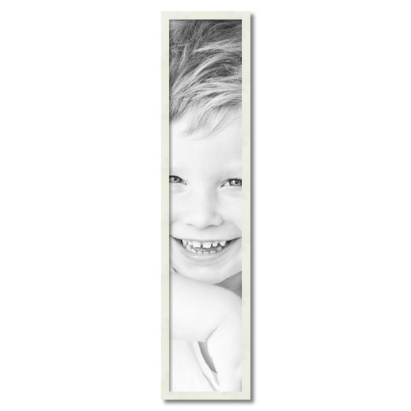 ArtToFrames 9" x 44" White Picture Frame, 9x44 inch White Wood Poster Frame (WOM-5140)
