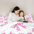thumbnail image 5 of Erosebridal Pink Bowknot 7-Piece Bedding Comforter Set For Girls,3D Cartoon Bow Print King Bedding Sets For Kids,Reversible, 5 of 7