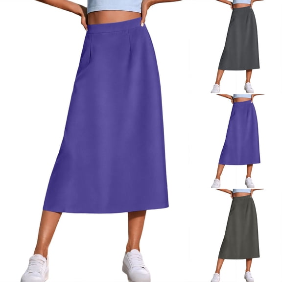 Sentmoon Maxi Skirt High Waist Skirts for Women Breathable Regular Fit Athletic Skirts Women for Summer and Hot Weather XS-L2