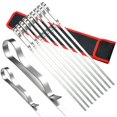 thumbnail image 1 of Palitos para Brochetas de barbacoa NQ 10 PCS acero inoxidable reutilizables, 1 of 4