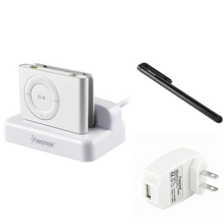 Insten Sync & Charging Cradle+AC Charger Adapter+Stylus Pen For Apple iPod Shuffle 2 2nd Gen